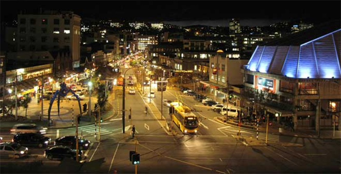 A New Year's night in Wellington, NZ